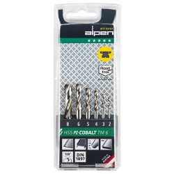 Estuche Brocas Alpen Cobalto Nirosta 6 Piezas