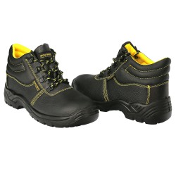 Botas Seguridad S3 Piel Negra Wolfpack Nº 39 Vestuario Laboral,calzado Seguridad, Botas Trabajo. (Par)
