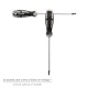 Destornillador Torx Inviolable Acero S2 Mango TPR Bimaterial. Medida T09 x Ø 3,0 x 75 mm.