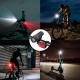 Kit Luces Led Delantera y Trasera Para Bicicleta / Patinete. Funcionamiento a Pilas.