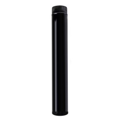 Wolfpack Tubo de Estufa Acero Vitrificado Negro Ø 110 mm. Ideal Estufas de Leña, Chimenea, Alta resistencia, Color Negro