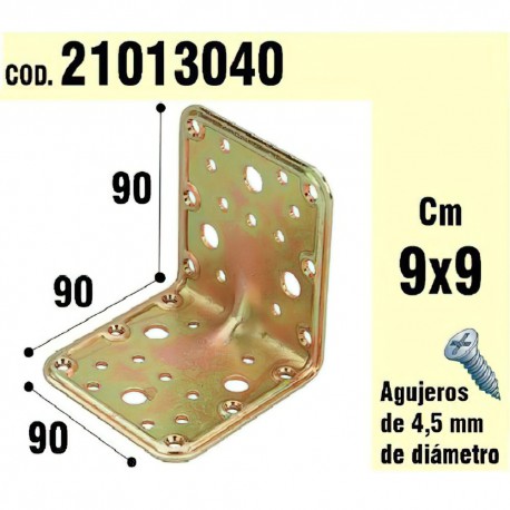 Soporte Para Madera Ángulo 90x90x90 mm.