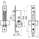 Cerradura Lince 5562n Hn/20 mm.