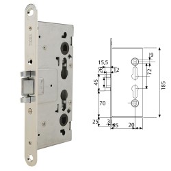 Cerradura Jis 242 11x7 Derecha