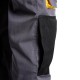 Pantalones Largos DeTrabajo, Multibolsillos, Resistentes, Rodilla Reforzada, Gris/Amarillo Talla 58/60 XXXL (Slim Fit)