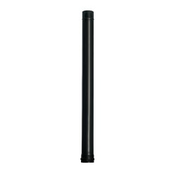 Wolfpack Tubo de Estufa Pellet Acero Vitrificado Negro Ø 80 mm. Longitud 100 cm. Estufas de Leña, Chimenea, Alta resistencia,